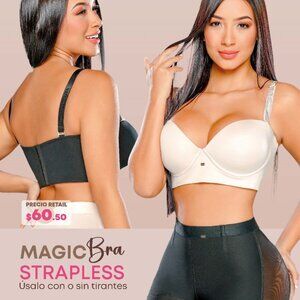 38D Magic Bra New Stagmi Sosten Colombian SMI03006 Removable Strap Max Coverage!